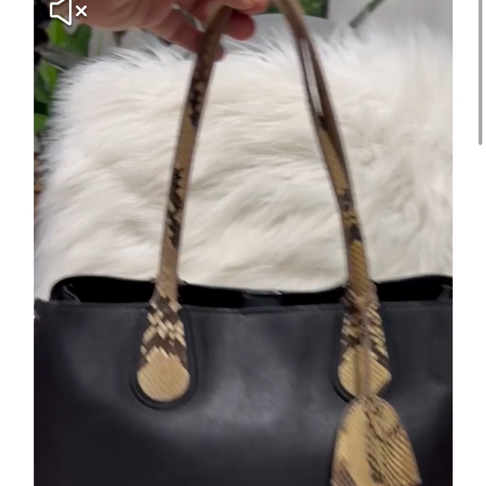 Christian Dior Medium Diorissimo Python Handle To… - image 3